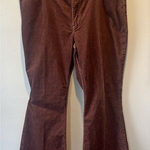 Wrangler Brown Corduroy Pants with Red Logo Tag 36” Waist